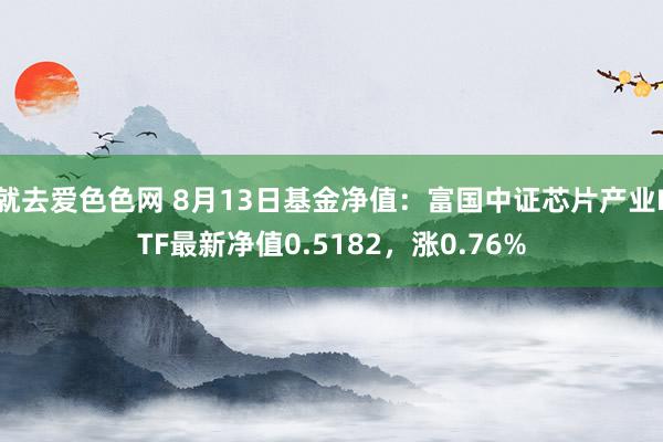 就去爱色色网 8月13日基金净值：富国中证芯片产业ETF最新净值0.5182，涨0.76%