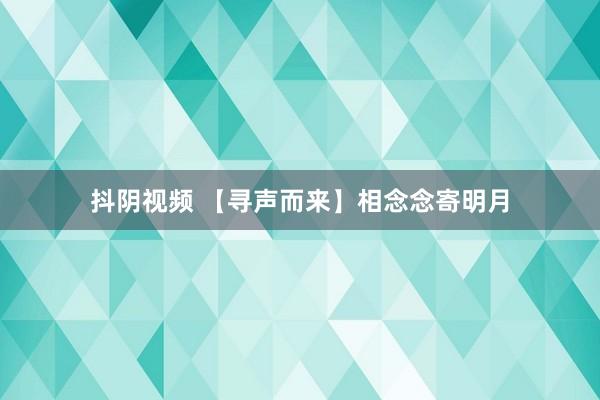 抖阴视频 【寻声而来】相念念寄明月